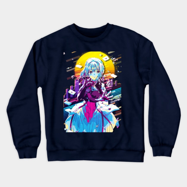 Violet Evergarden Crewneck Sweatshirt by 80sRetro